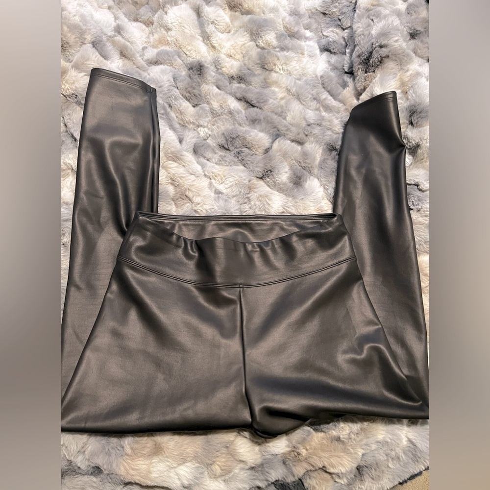 Black Faux Leather Leggings- REG Length- EXPRESS